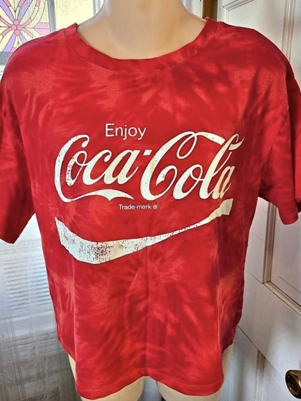Vintage Coca-Cola Love Tribe Coca-Cola Graphic Tee Tie-Dye Graphic Tee Size L